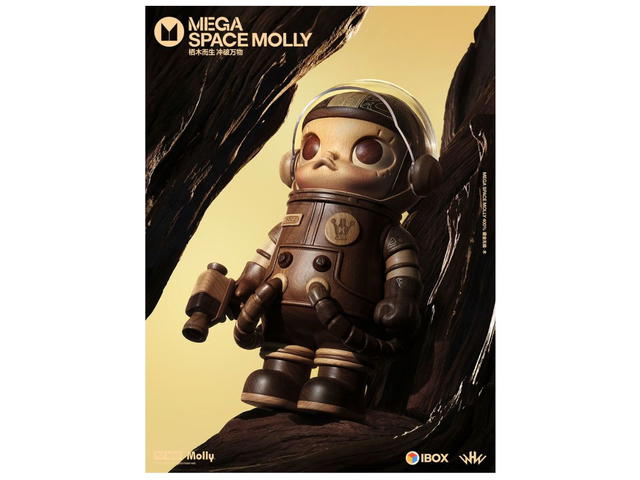 Pop Mart Pop Mart Mega Space Molly Hidden Gold Without Trace Wood 400% (Limited Edition Of 99 Pieces) - view 3