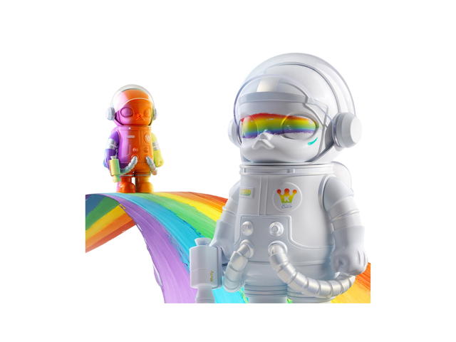 Pop Mart (เช็คการ์ด) Pop Mart Mega Space Molly Rainbow 400% (Secret Edition) - view 2
