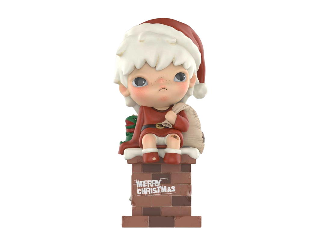 Pop Mart (เช็คการ์ด) Pop Mart Merry Christmas Mr.Hirono Figurine