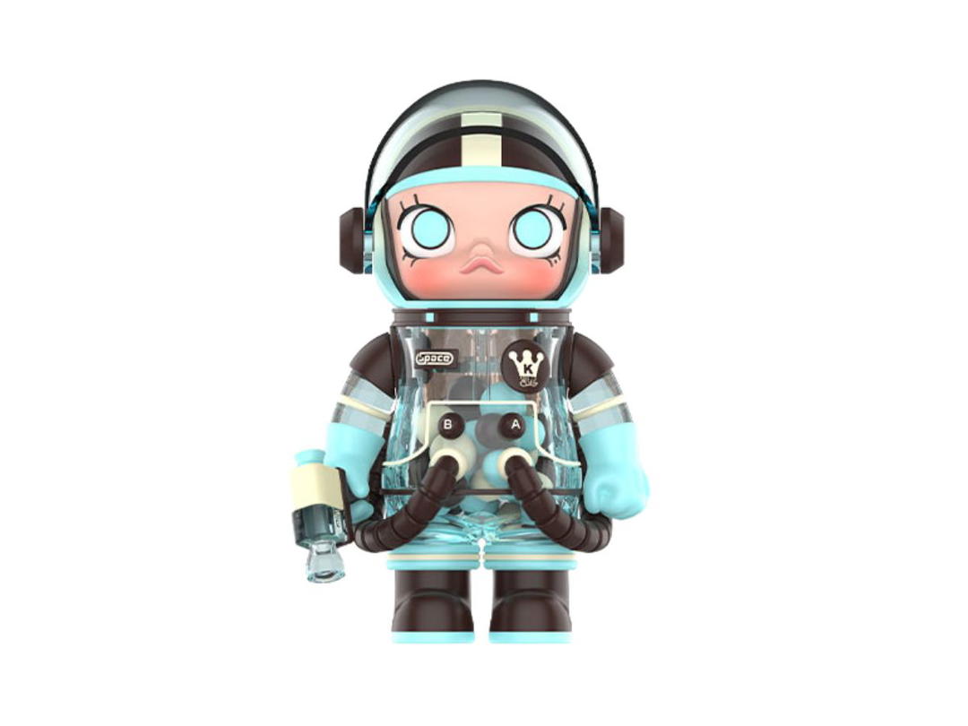 Pop Mart (เช็คการ์ด) Pop Mart Mint Chocolate (Mega Space Molly Series 2-A) 100%