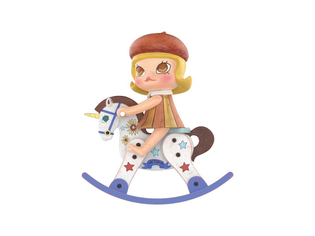 Pop Mart Pop Mart MOLLY & Unicorn (Golden Childhood ver.) (MOLLY Anniversary Statues Classical Retro Series Figures)