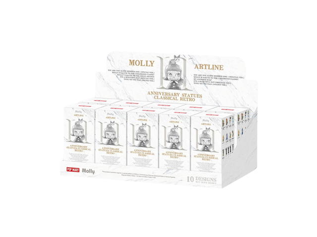 Pop Mart Pop Mart Molly Anniversary Statues Classical Retro 2 Series Figures Blind Box Whole Set - view 2