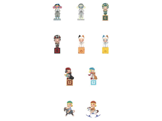 Pop Mart Pop Mart Molly Anniversary Statues Classical Retro Series Figures Whole Set - view 2