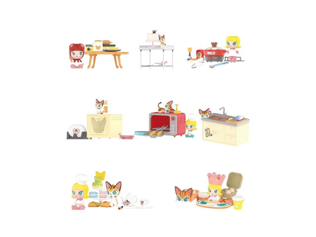 Pop Mart Pop Mart Molly Cooking Series Prop Whole Set - view 1