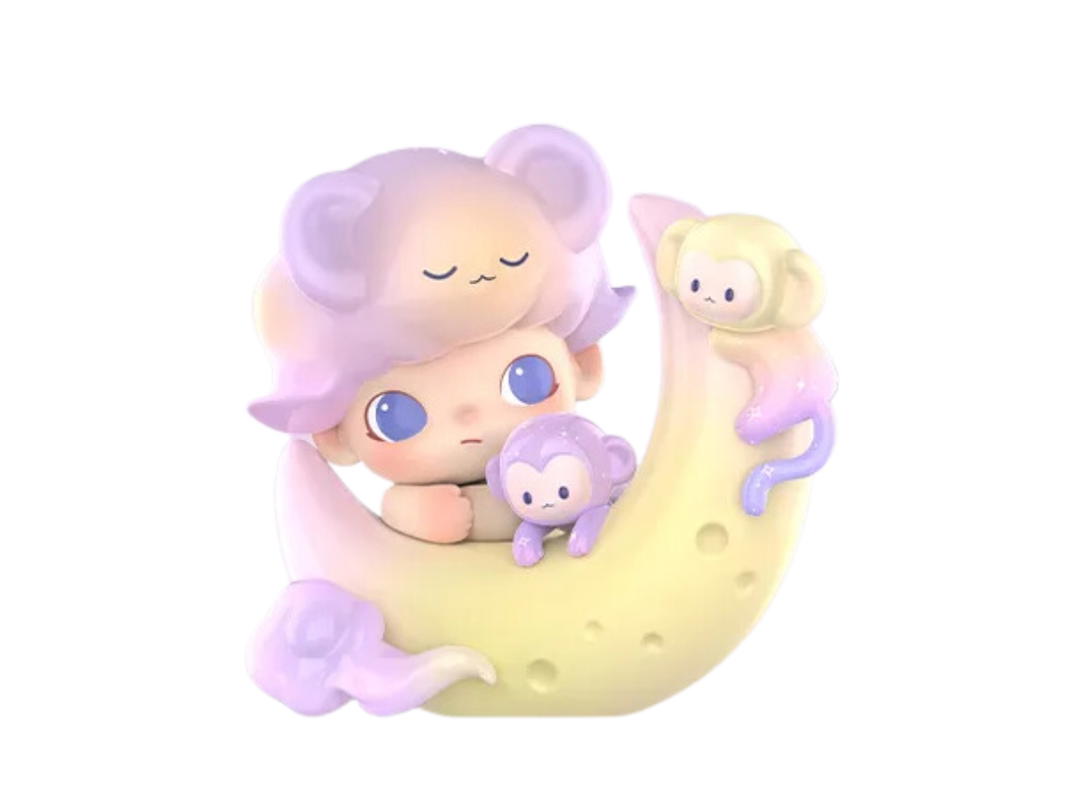 Pop Mart Pop Mart Monkey Catches The Moon Secret Edition (DIMOO Animal Kingdom Series Figures)