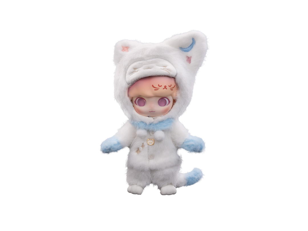 Pop Mart (เช็คการ์ด) Pop Mart Night Cat (Dimoo Dream Travel Series Action Figure)