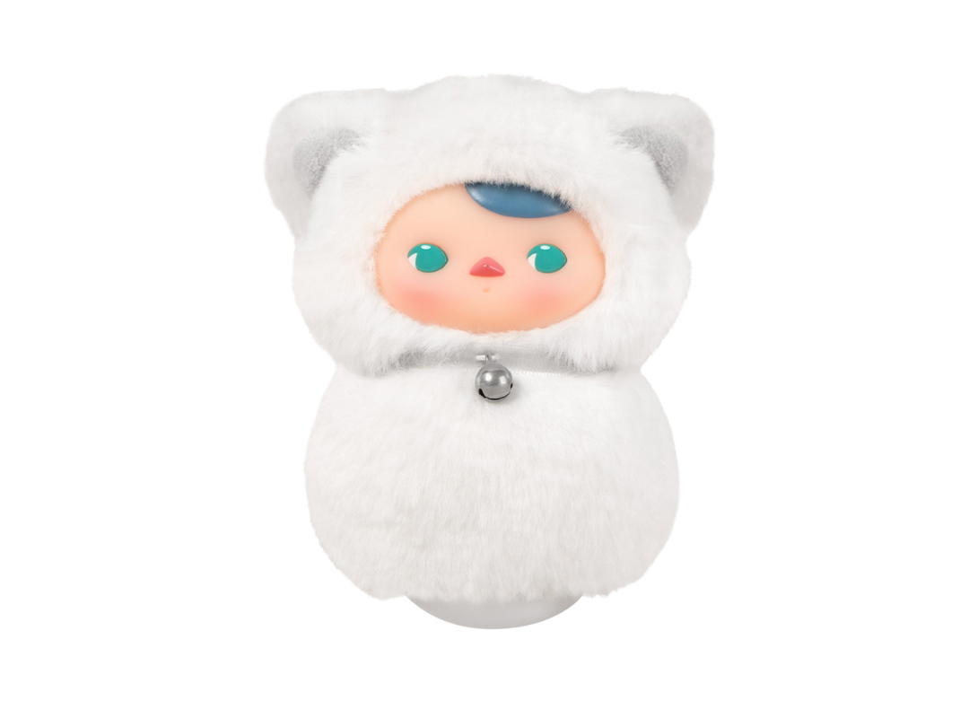 Pop Mart (เช็คการ์ด) Pop Mart Noble Cat (Pucky Roly-Poly Kitty Series-Vinyl Plush Blind Box)