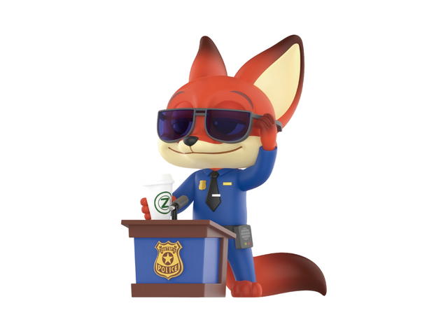 Pop Mart (เช็คการ์ด) Pop Mart Officer Nick (Disney Zootopia Series Figures) - view 1