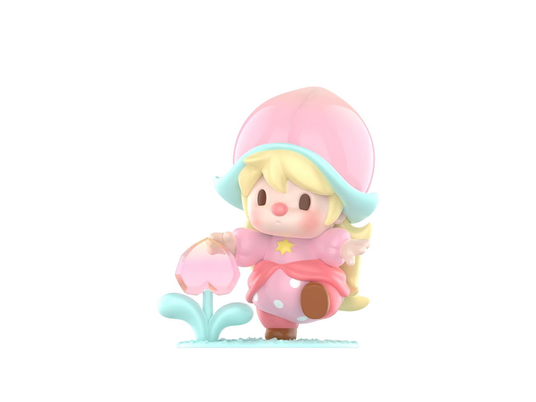 Pop Mart (เช็คการ์ด) Pop Mart Peach Princess (Sweet Bean Fruit World Adventure Series Figures)