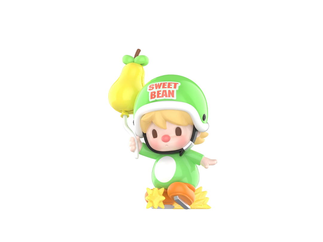 Pop Mart (เช็คการ์ด) Pop Mart Pear Runner (Sweet Bean Fruit World Adventure Series Figures)