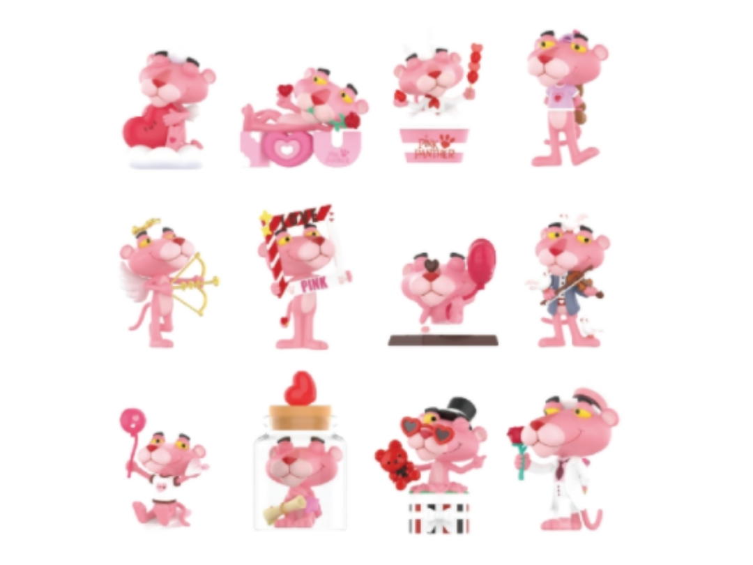 Pop Mart Pop Mart Pink Panther Expressing Love Series Blind Box Whole Set