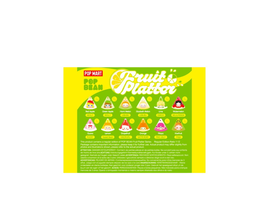 Pop Mart Pop Mart Pop Bean Fruit Platter Series Single Box