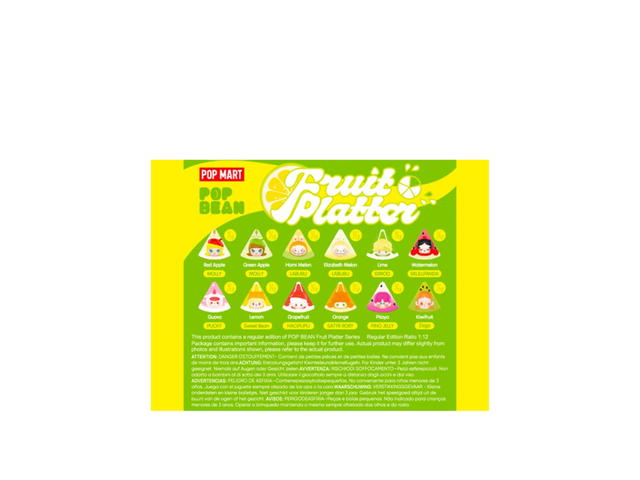 Pop Mart Pop Mart Pop Bean Fruit Platter Series Single Box - view 1