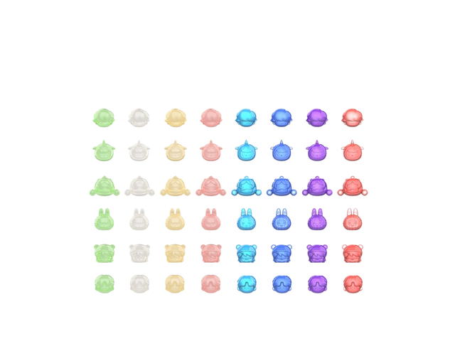 Pop Mart POP MART POP BEAN LABUBU Gashapon Machine & MINI Colorful Party Series Set - view 2
