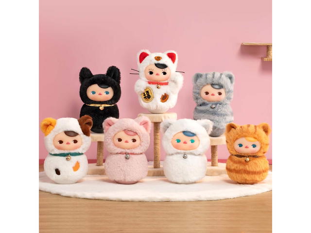 Pop Mart Pop Mart Pucky Roly-Poly Kitty Series-Vinyl Plush Blind Box Single Box - view 2