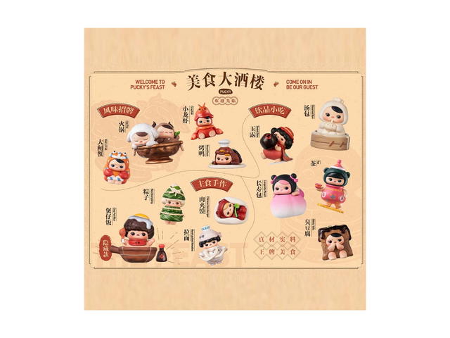Pop Mart Pop Mart Pucky The Feast Series Figures Whole Set - view 2