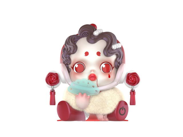 Pop Mart (เช็คการ์ด) Pop Mart Puppet Singer (Skullpanda City Of Night Series) - view 1