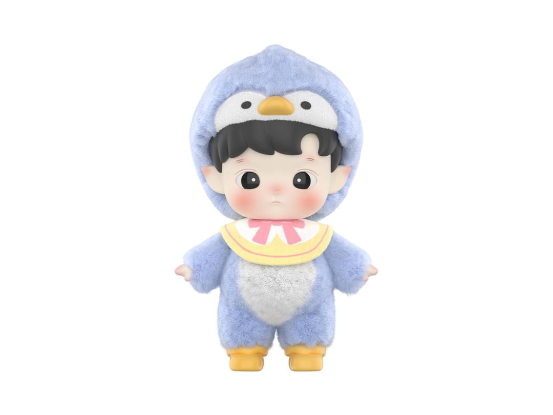 Pop Mart (เช็คการ์ด) Pop Mart Quirky Penguin (HACIPUPU Snuggle With You Series Figures)