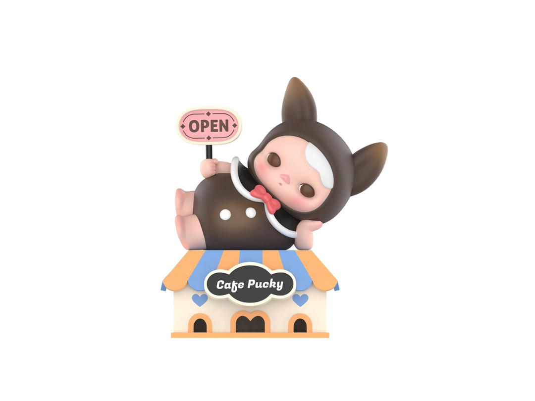 Pop Mart (เช็คการ์ด) Pop Mart Rabibit Cafe (Pucky Rabbit Cafe Series)