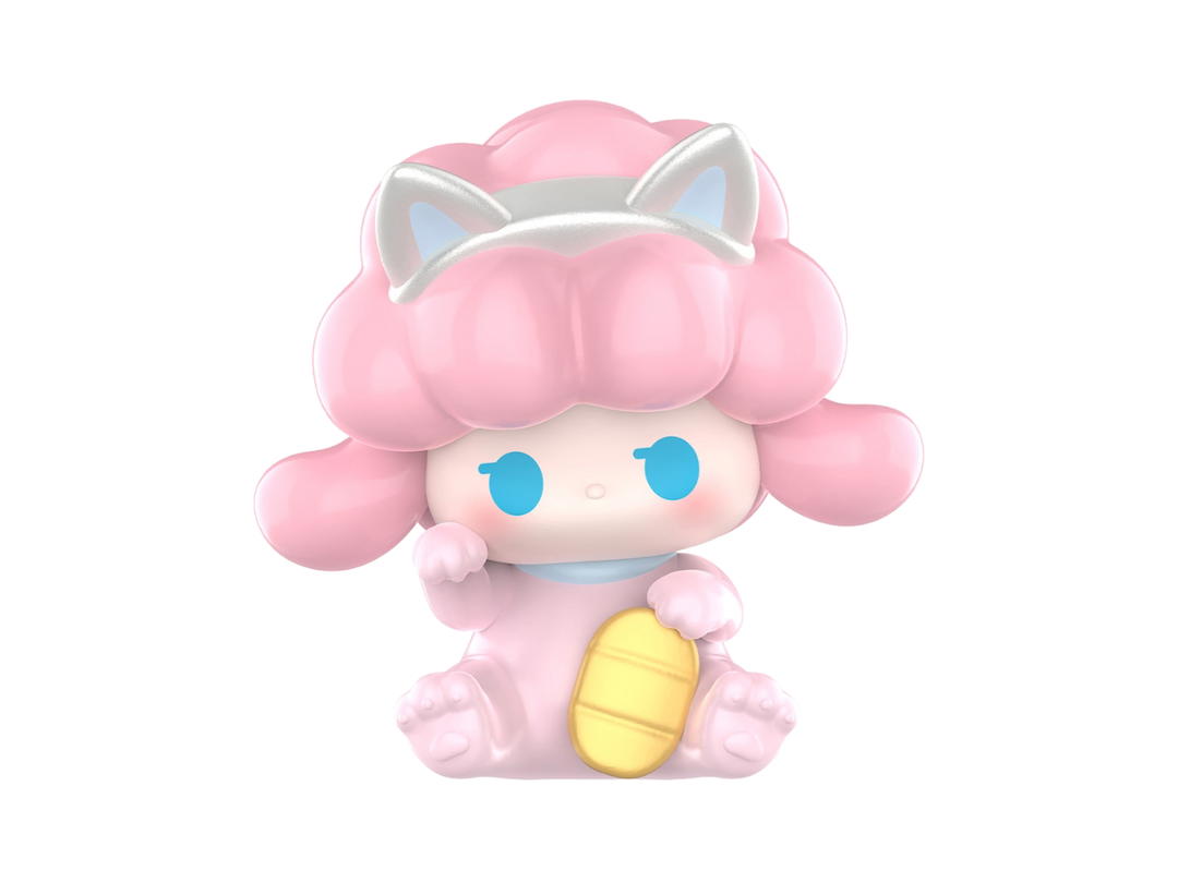 Pop Mart (เช็คการ์ด) Pop Mart SATYR RORY Happiness (POP BEAN Lucky Cat Series)