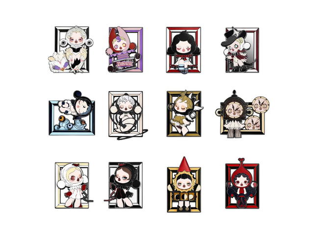 Pop Mart Pop Mart SKULLPANDA Image Of Reality Series-Badge Blind Box Single Box - view 1