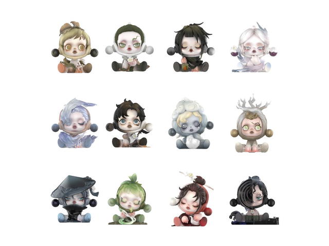Pop Mart Pop Mart SKULLPANDA The Ink Plum Blossom Series Figures Whole Set - view 2