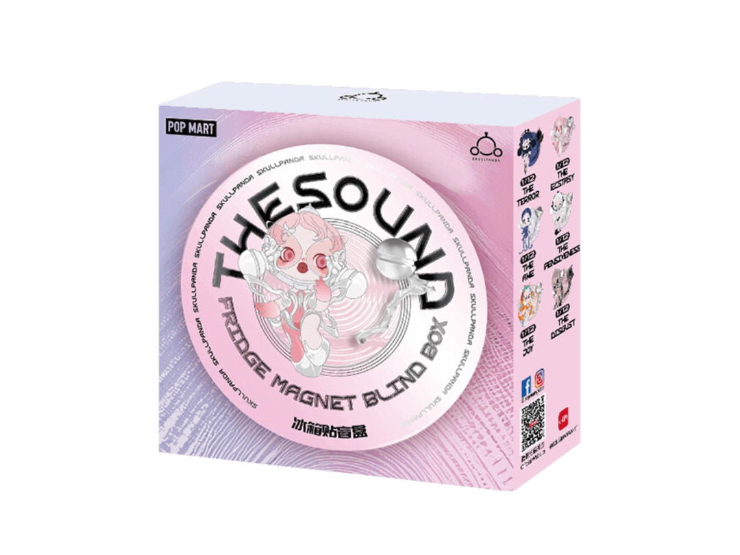 Pop Mart Pop Mart SKULLPANDA (The Sound Series-Fridge Magnet Blind Box) Single Box