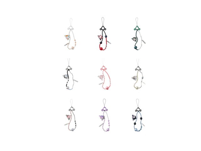 Pop Mart Pop Mart SKULLPANDA The Sound Series Phone Chain Whole Set - view 2