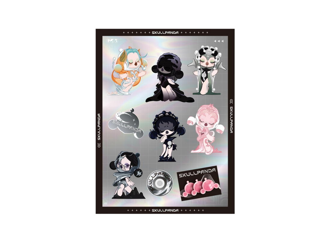 Pop Mart Pop Mart SKULLPANDA The Sound Series-Stickers Ver.B