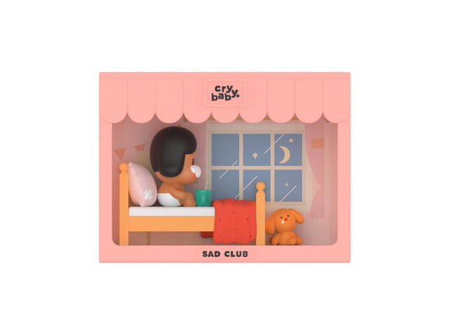 Pop Mart (เช็คการ์ด) Pop Mart Sleepless (CRYBABY Sad Club Series Scene Sets) - view 1