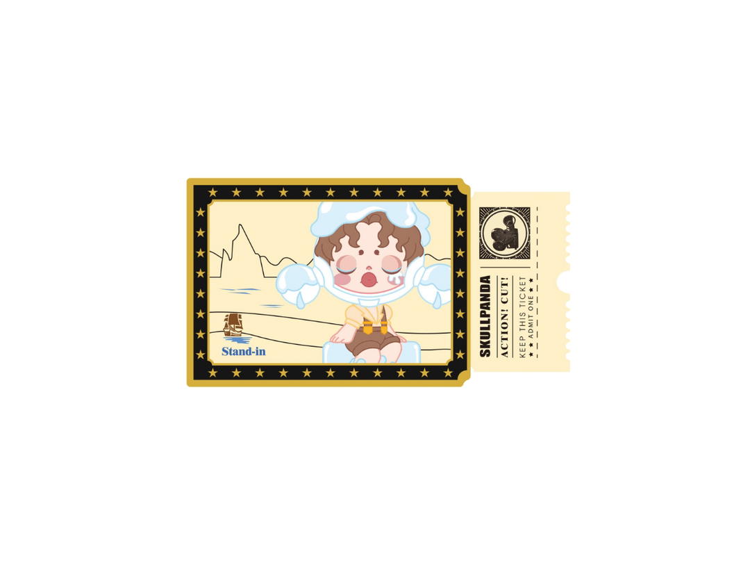 Pop Mart (เช็คการ์ด) Pop Mart Stand-In (SKULLPANDA Action! Cut! Series Fridge Magnet)