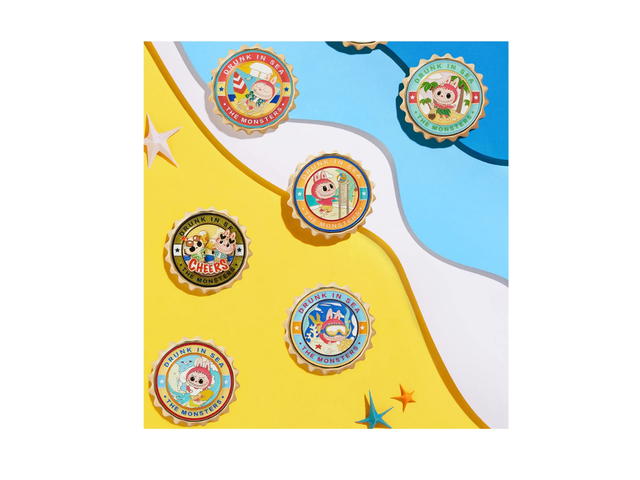 Pop Mart Pop Mart Sters LABUBU Drunk In Sea Series Fridge Magnet-Bottle Opener Blind Box Whole Set - view 2