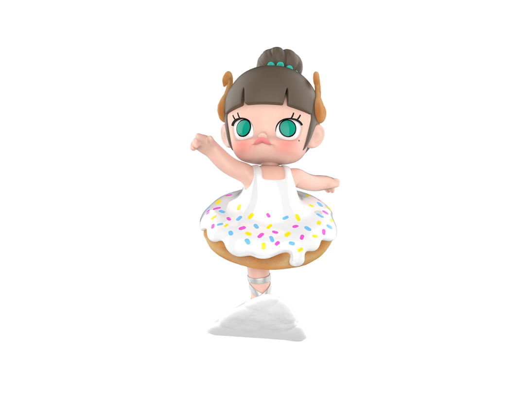 Pop Mart (เช็คการ์ด) Pop Mart Sweet Ballet (Molly Carb Lover Series Figures)