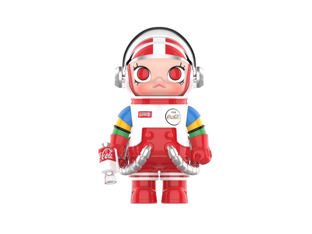 Pop Mart (เช็คการ์ด) Pop Mart Team COCA-COLA (Mega Space Molly 100% Series 3) Secret Edition 03
