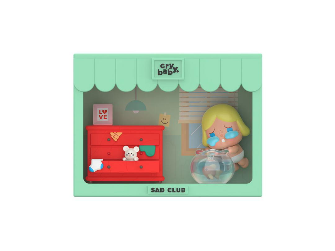 Pop Mart (เช็คการ์ด) Pop Mart Teardrop Bowl (CRYBABY Sad Club Series Scene Sets)