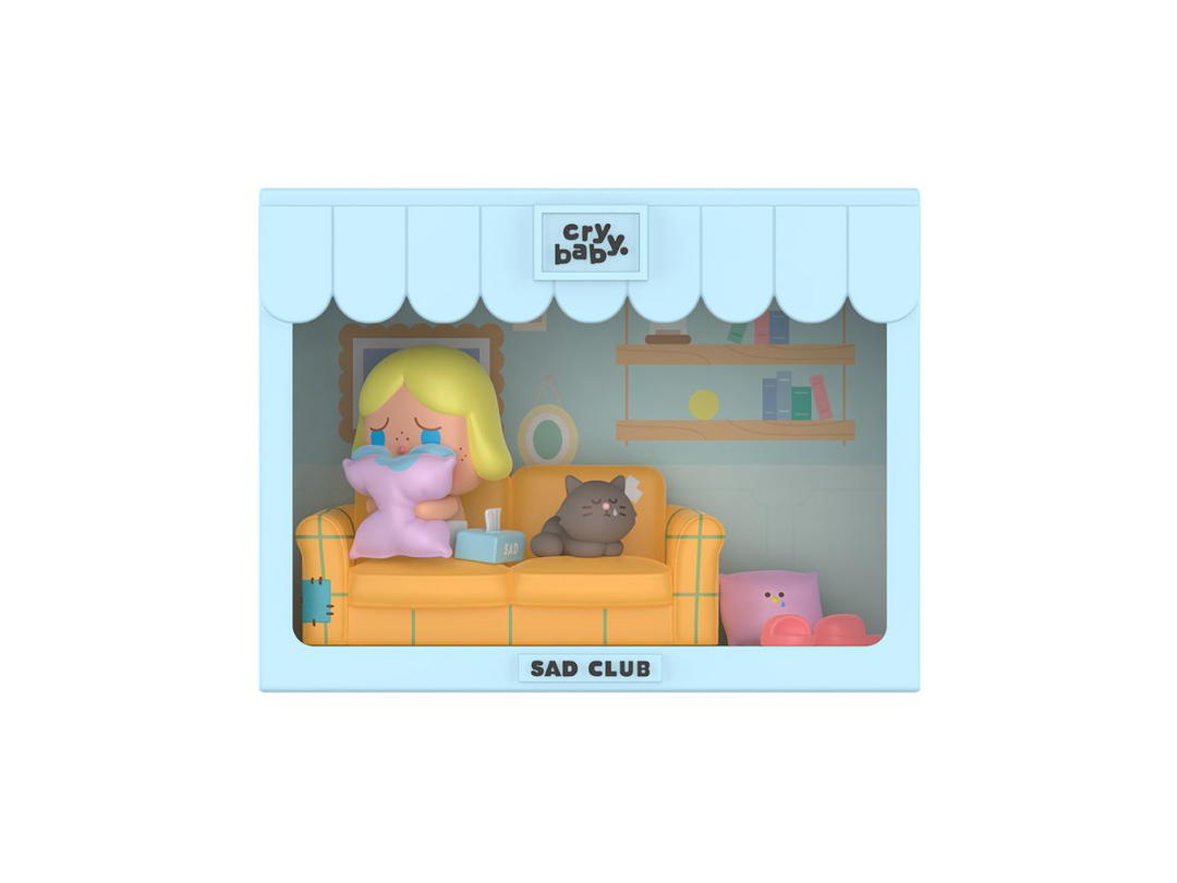 Pop Mart (เช็คการ์ด) Pop Mart Teardrops On The Pillow (CRYBABY Sad Club Series Scene Sets)