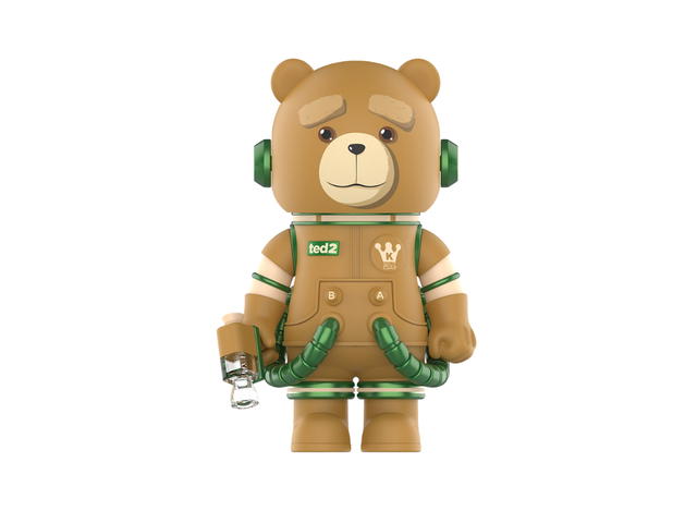 Pop Mart (เช็คการ์ด) Pop Mart Ted 2 (Mega Space Molly 100% Series 3) - view 1