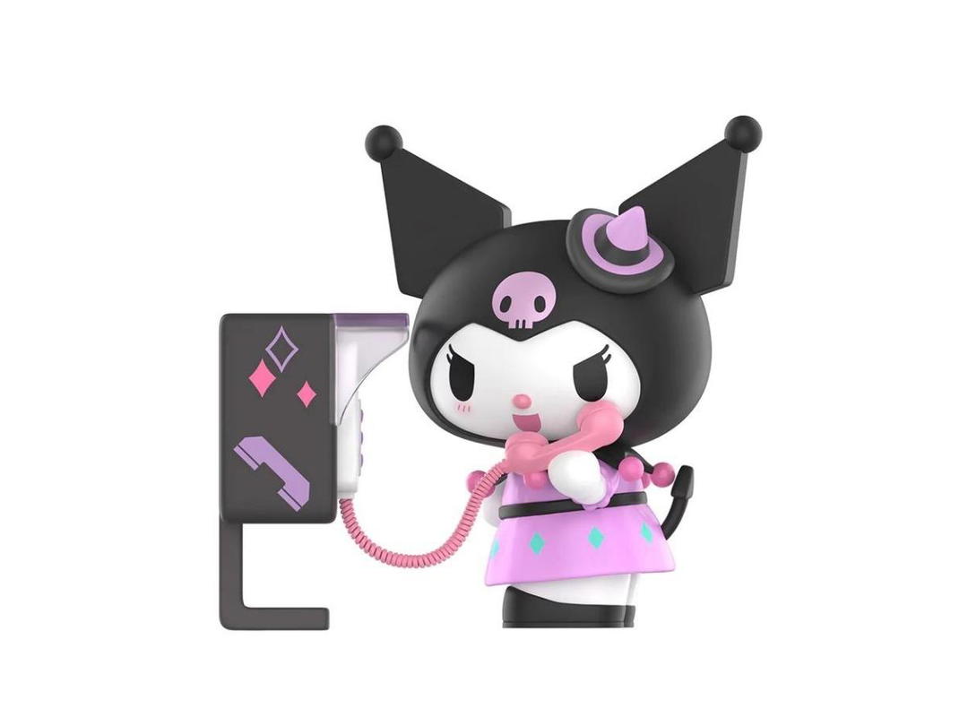 Pop Mart (เช็คการ์ด) Pop Mart Telephone Booth Kuromi (Sanrio characters Sweet Best Series)