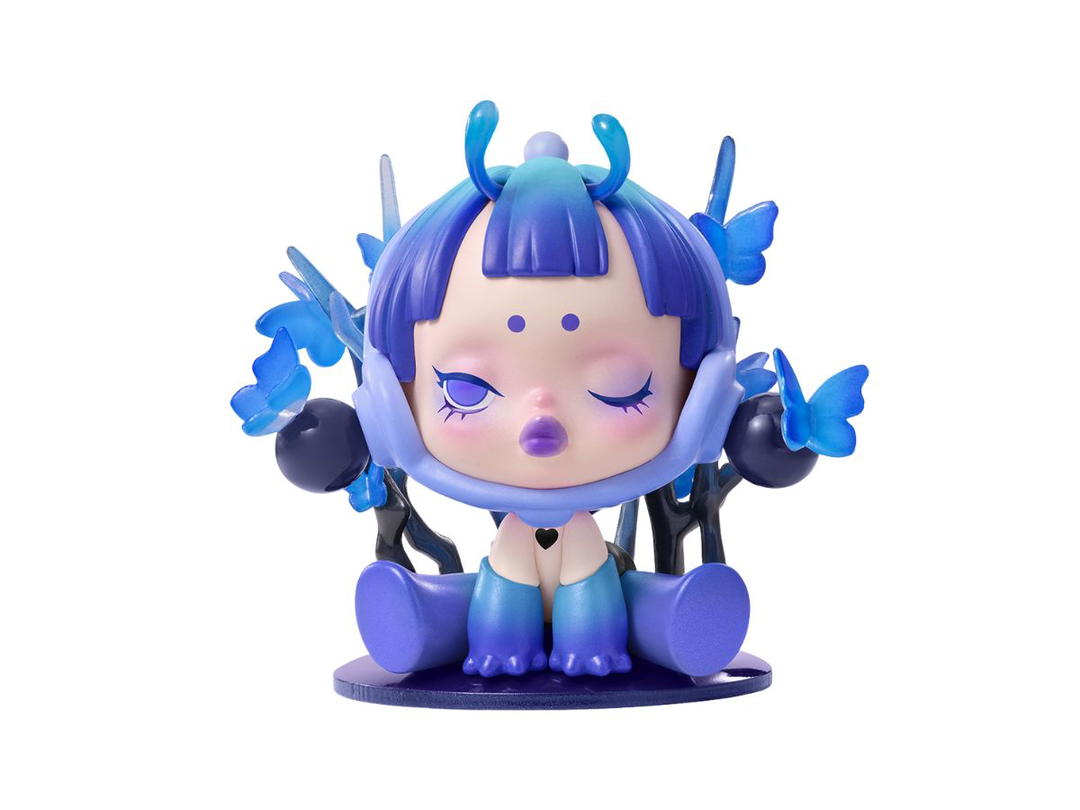 Pop Mart (เช็คการ์ด) Pop Mart The Blue Morpho (Skullpanda The Mare Of Animals Series)