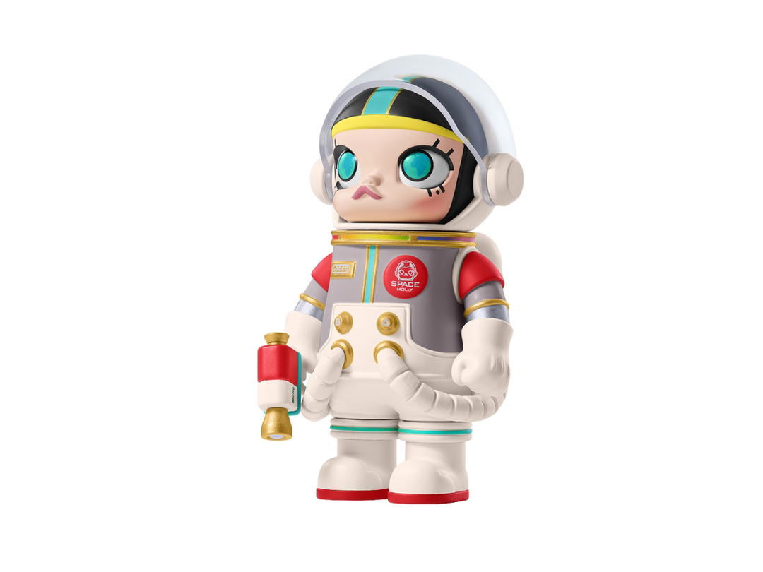 Pop Mart (เช็คการ์ด) Pop Mart The Girl From The Earth (Mega Space Molly 100% Blind Box Series) Secret