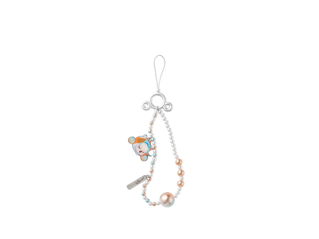 Pop Mart (เช็คการ์ด) Pop Mart The Joy (SKULLPANDA The Sound Series Phone Chain)