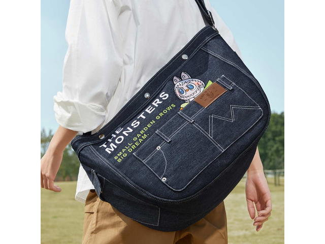 Pop Mart Pop Mart THE MONSTERS FALL IN WILD SERIES Denim Messenger Bag - view 2