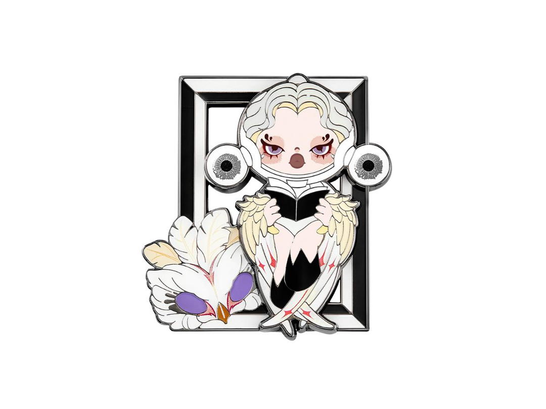 Pop Mart (เช็คการ์ด) Pop Mart The Philosophy (SKULLPANDA Image Of Reality Series-Badge Blind Box)