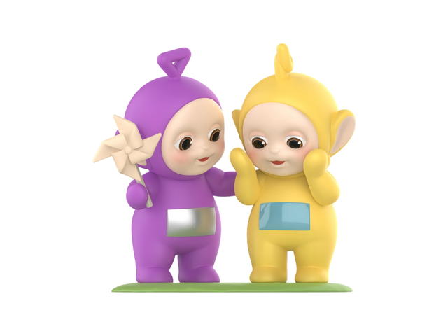 Pop Mart Pop Mart Tinky Winky & Laa-Laa Enjoying Tummy Time (Teletubbies Companion Series Figures) - view 1