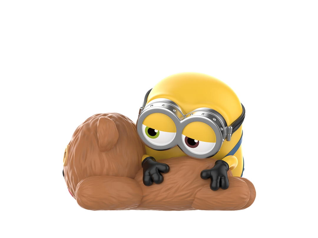 Pop Mart (เช็คการ์ด) Pop Mart Too Lazy to Go Out (Minions Lazy Every Day Series Figures)
