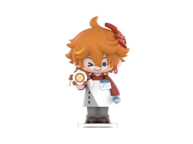 Pop Mart (เช็คการ์ด) Pop Mart Toy Seller Tartaglia (Genshin Impact Dress-Up Dreams Themed Chibi Series Figures) - view 1