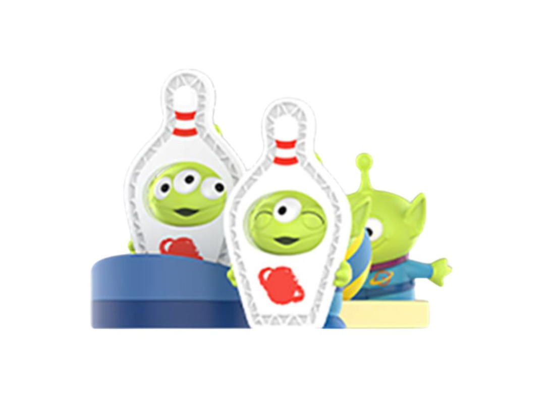 Pop Mart (เช็คการ์ด) Pop Mart Tricky Bowling Pins (Pixar Alien Party Games Series Scene Sets)