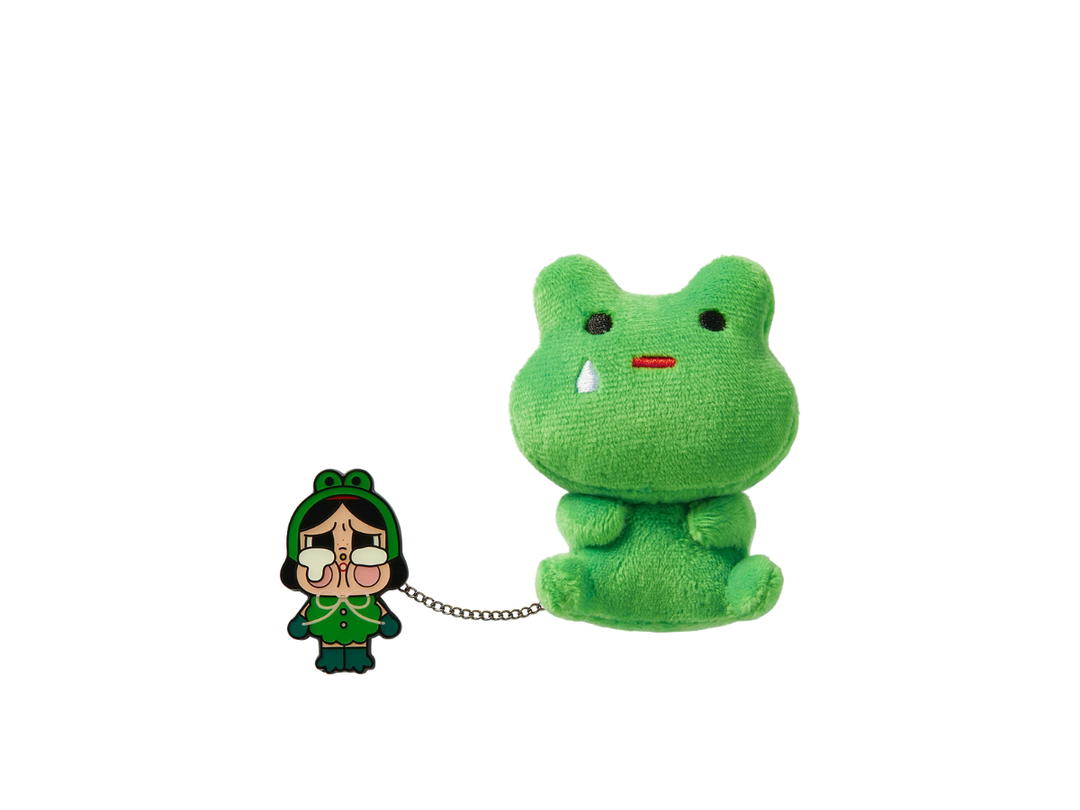 Pop Mart (เช็คการ์ด) Pop Mart What A Frog (Crybaby Crying Again Series-Plush Badge)