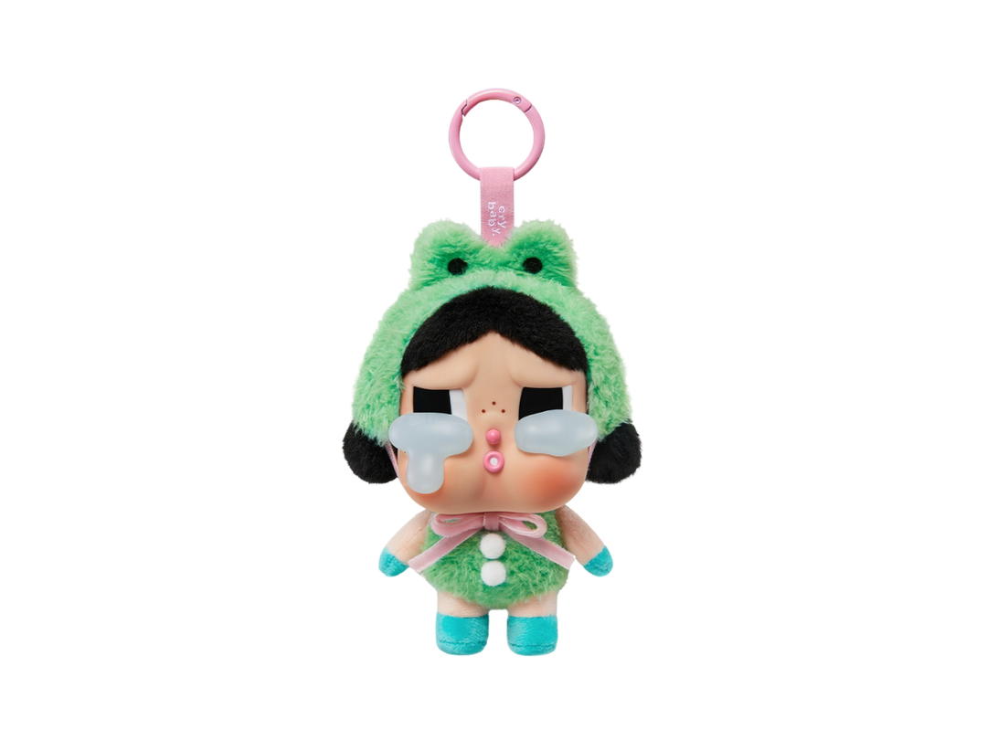 Pop Mart (เช็คการ์ด) Pop Mart What A Frog (Crybaby Crying Again Series-Vinyl Face Plush Blind Box)