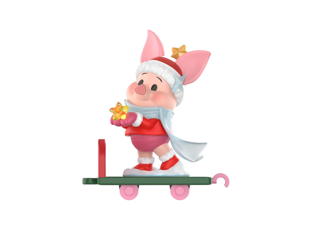 Pop Mart (เช็คการ์ด) Pop Mart Wishing Star in the Snow (Disney Winnie the Pooh Gift Giving Series Figures)